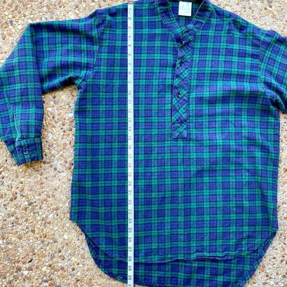 Men's My Grandfather Shirt Plaid Made in Ireland Long Sleeve Shirt Size L - Picture 3 of 8